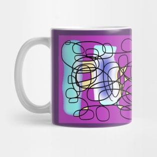 Robot Mix Tape Doodle Mug